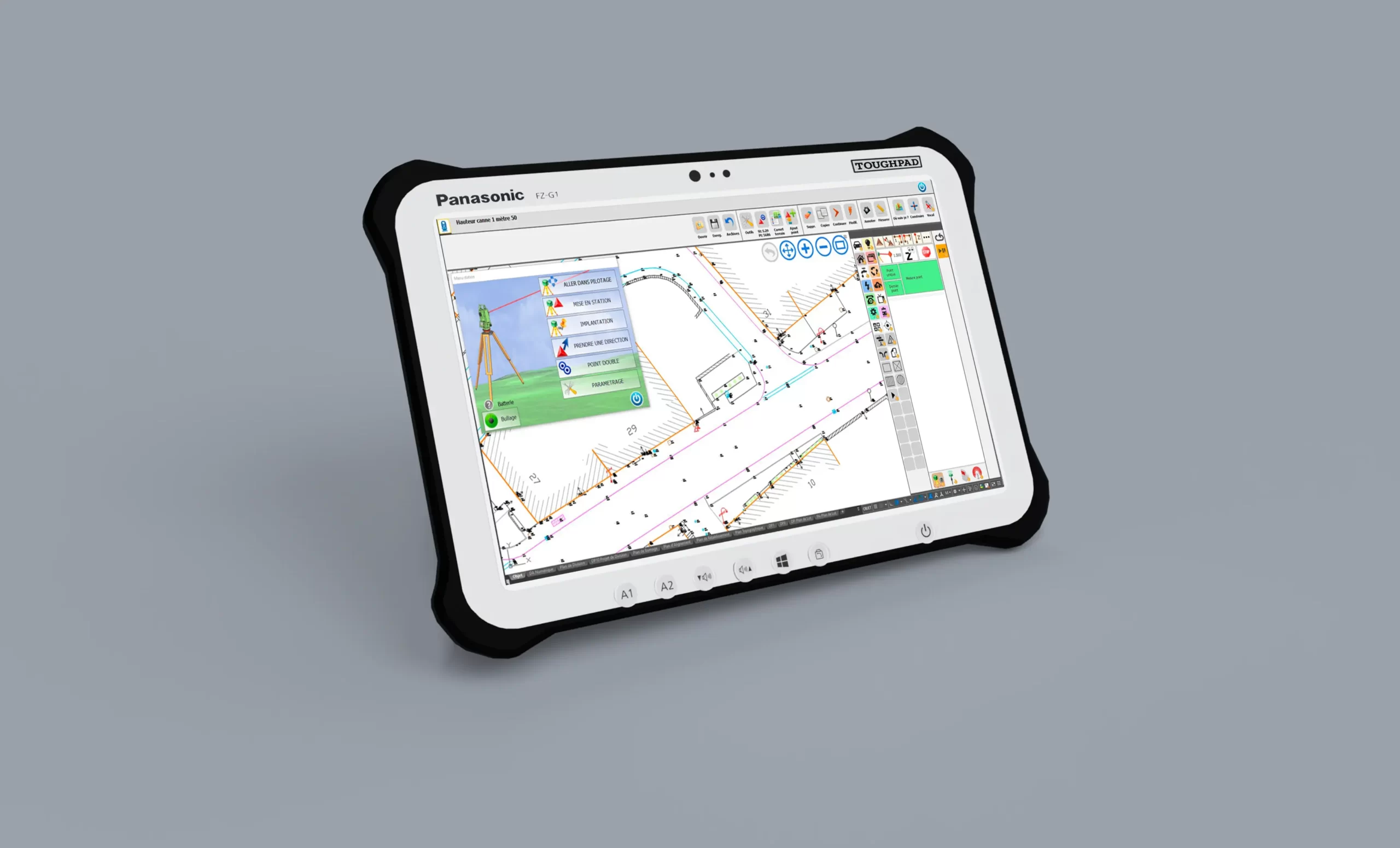 Land2Map - Mise en station