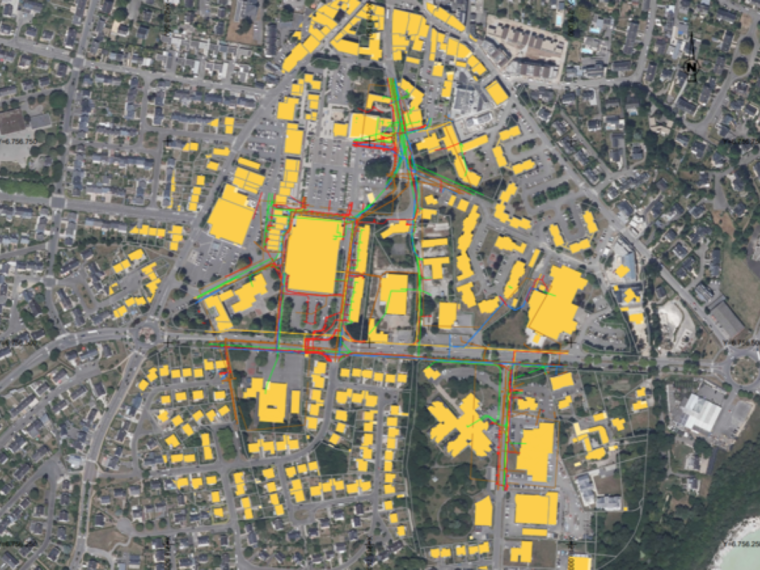 Uniplan, plan détaillé d'une ville